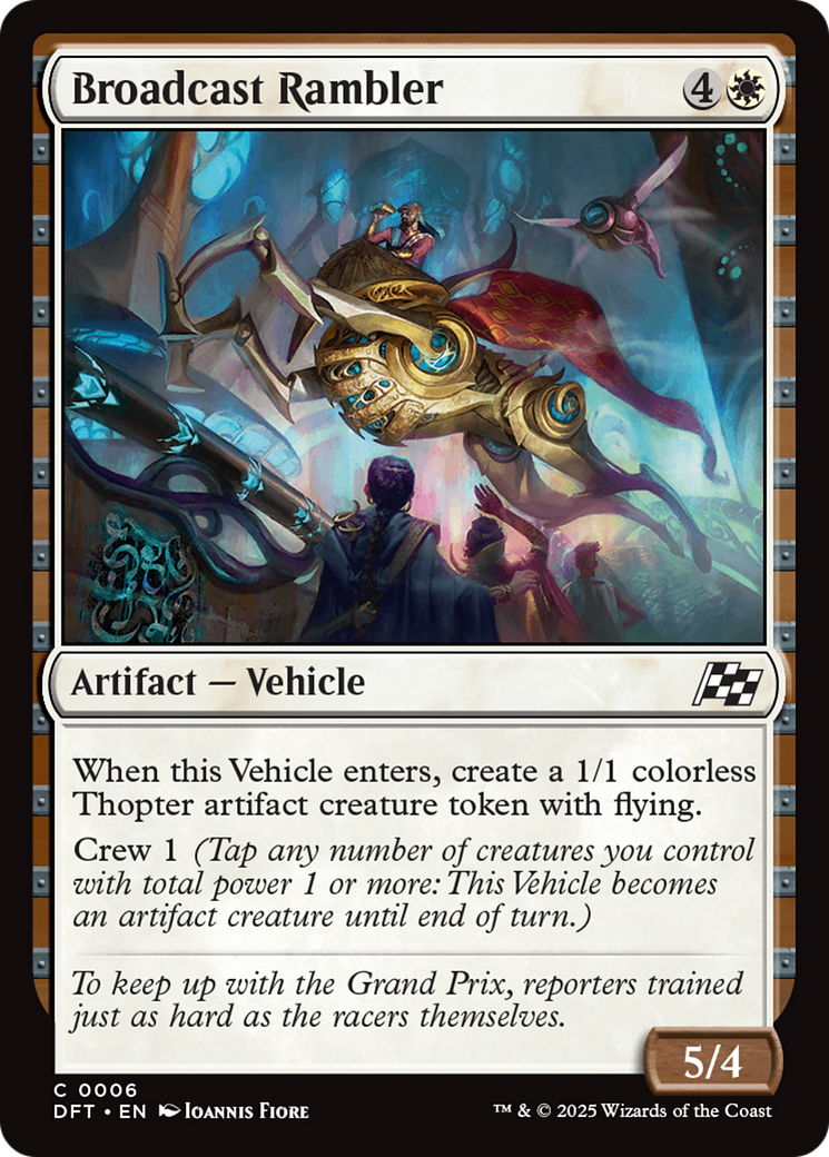 Broadcast Rambler - Common Artifact — Vehicle card from Aetherdrift