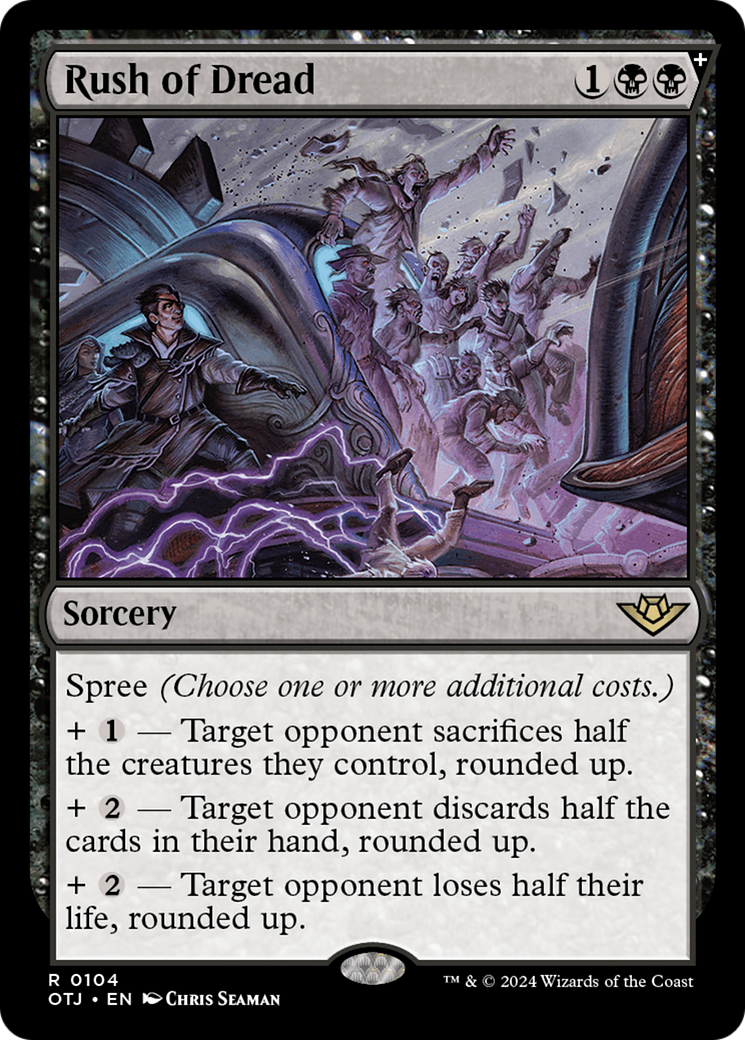 Rush of Dread - Rare Sorcery card from Outlaws of Thunder Junction