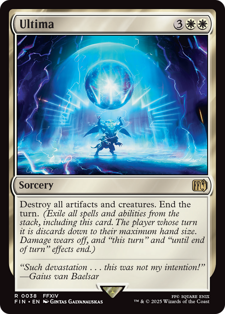 Ultima - Sorcery used in 66.7% of Jeskai Control sideboards