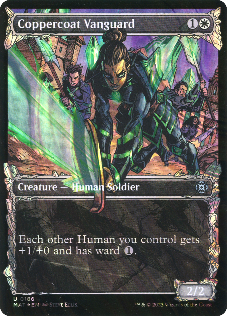 Coppercoat Vanguard - Uncommon Creature — Human Soldier card from March of the Machine: The Aftermath