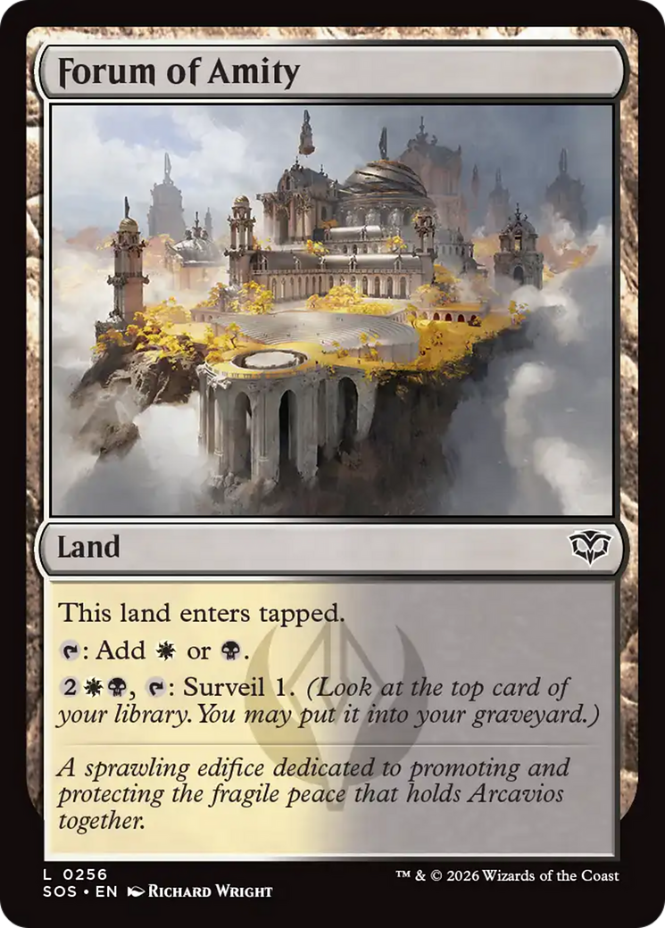 Forum of Amity - Common Land card from Secrets of Strixhaven