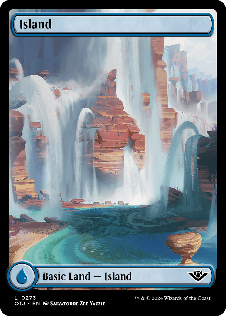 Island - Common Basic Land — Island card from Outlaws of Thunder Junction