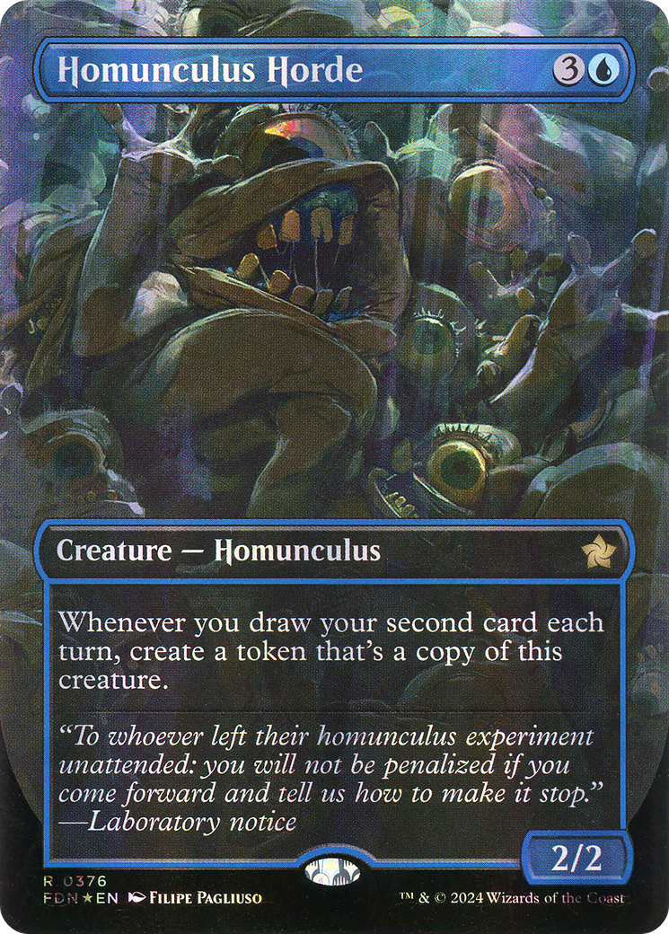 Homunculus Horde - Rare Creature — Homunculus card from Foundations