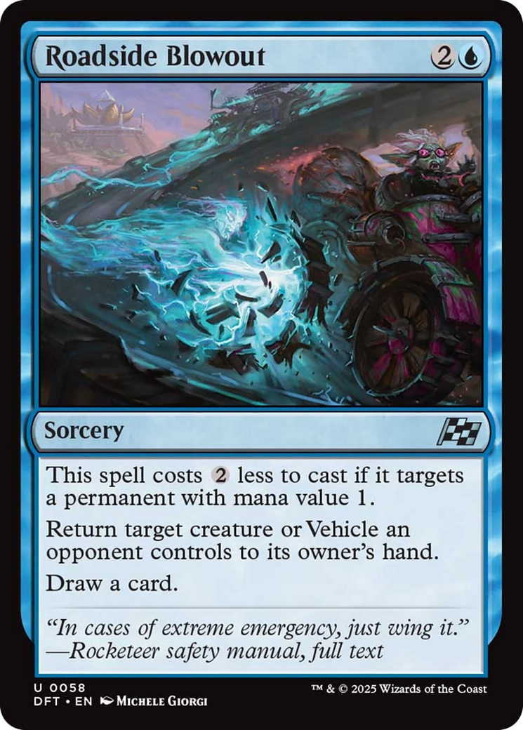Roadside Blowout - Uncommon Sorcery card from Aetherdrift