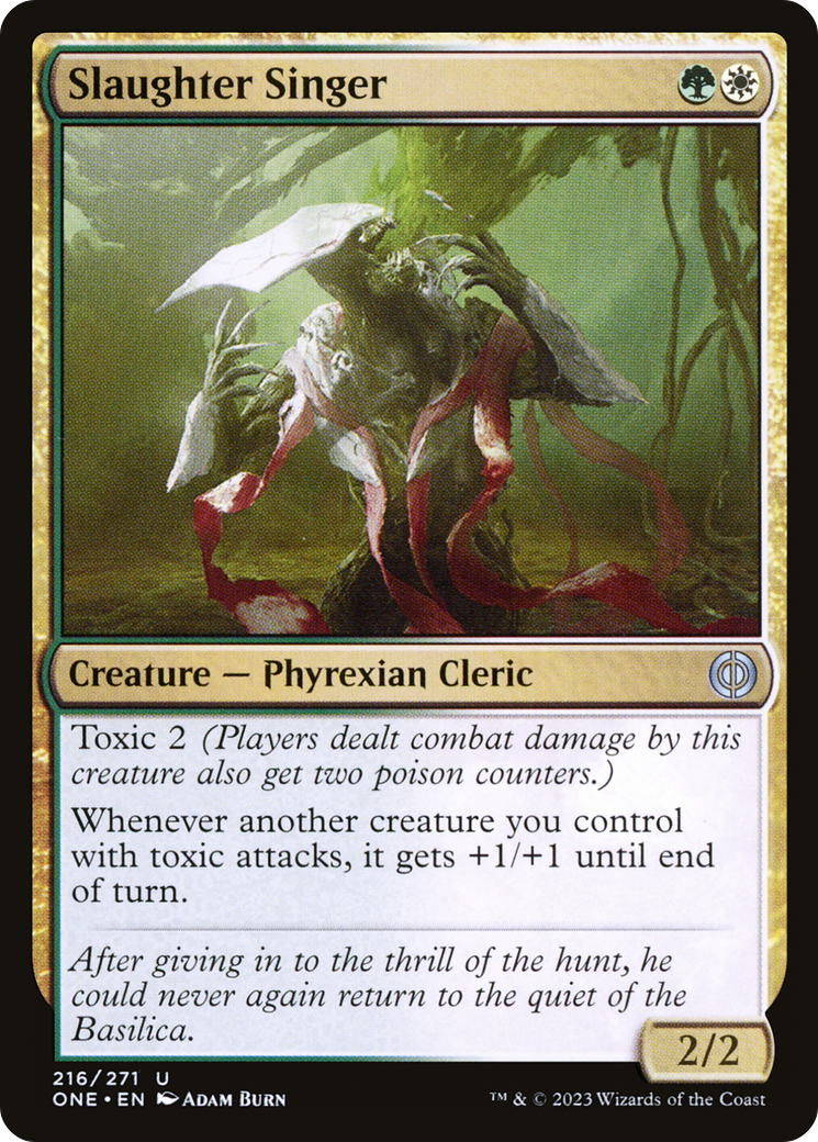 Slaughter Singer - Uncommon Creature — Phyrexian Cleric card from Phyrexia: All Will Be One