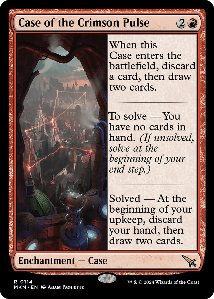 Case of the Crimson Pulse - Enchantment — Case used in 27.8% of Mono-Red sideboards