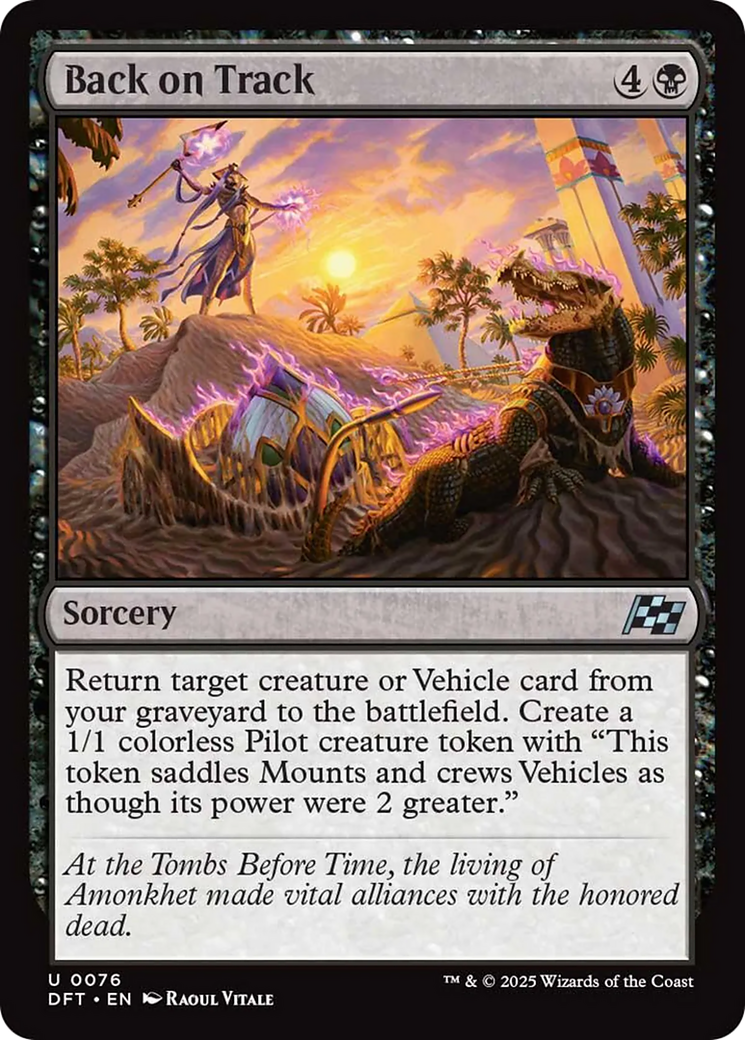 Back on Track - Uncommon Sorcery card from Aetherdrift