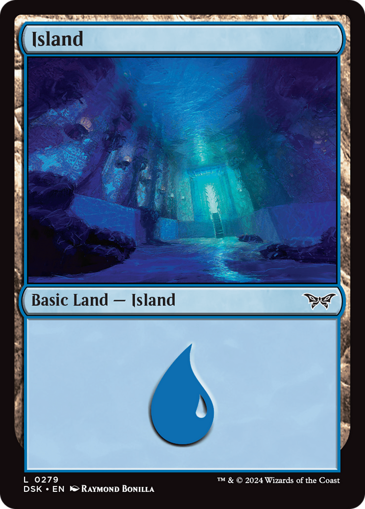 Island - Common Basic Land — Island card from Duskmourn: House of Horror