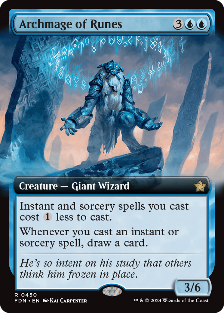 Archmage of Runes - Rare Creature — Giant Wizard card from Foundations