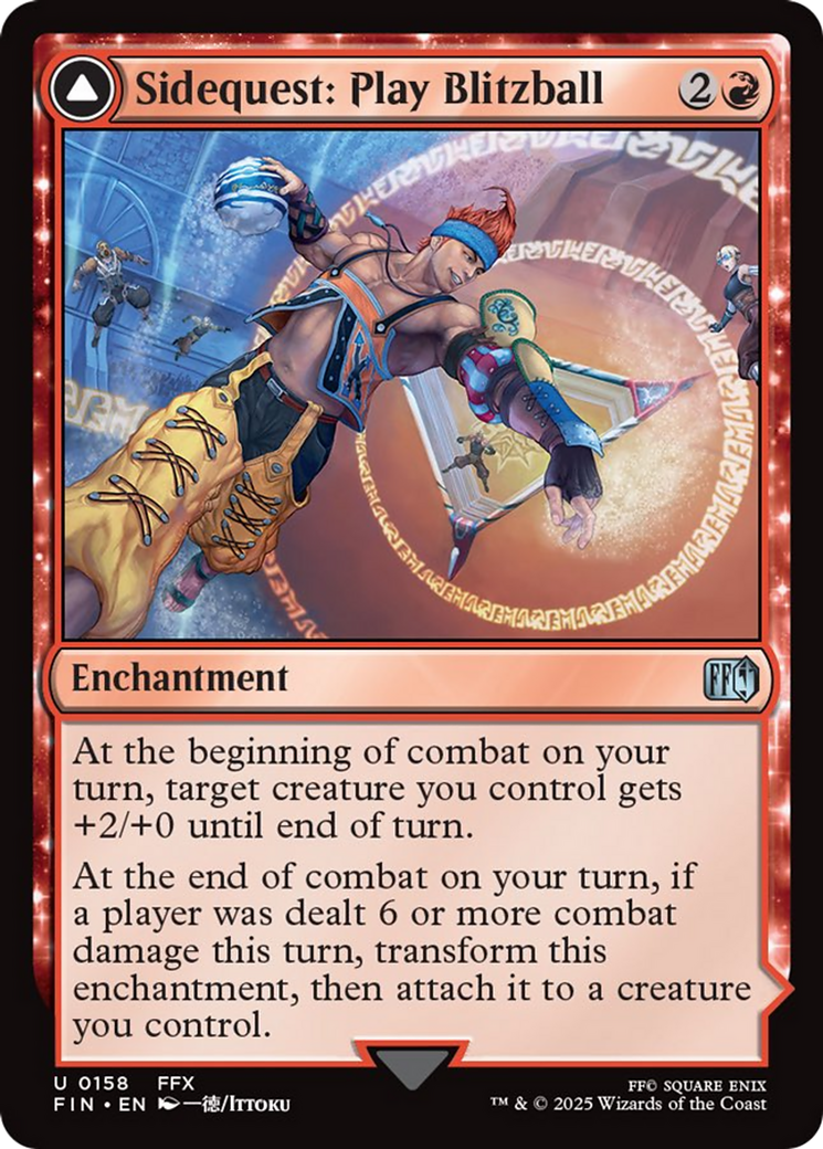 Sidequest: Play Blitzball // World Champion, Celestial Weapon - Uncommon Legendary Artifact — Equipment card from Final Fantasy