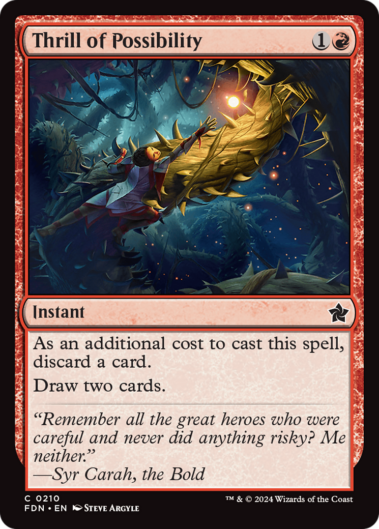Thrill of Possibility - Common Instant card from Foundations