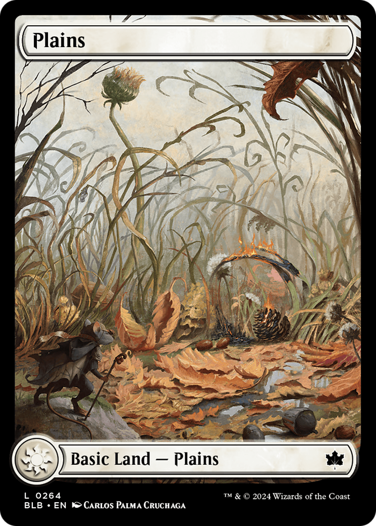Plains - Common Basic Land — Plains card from Bloomburrow
