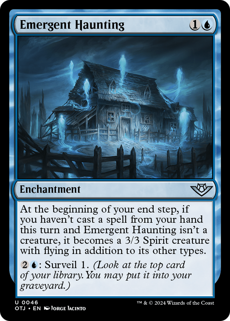 Emergent Haunting - Uncommon Enchantment card from Outlaws of Thunder Junction
