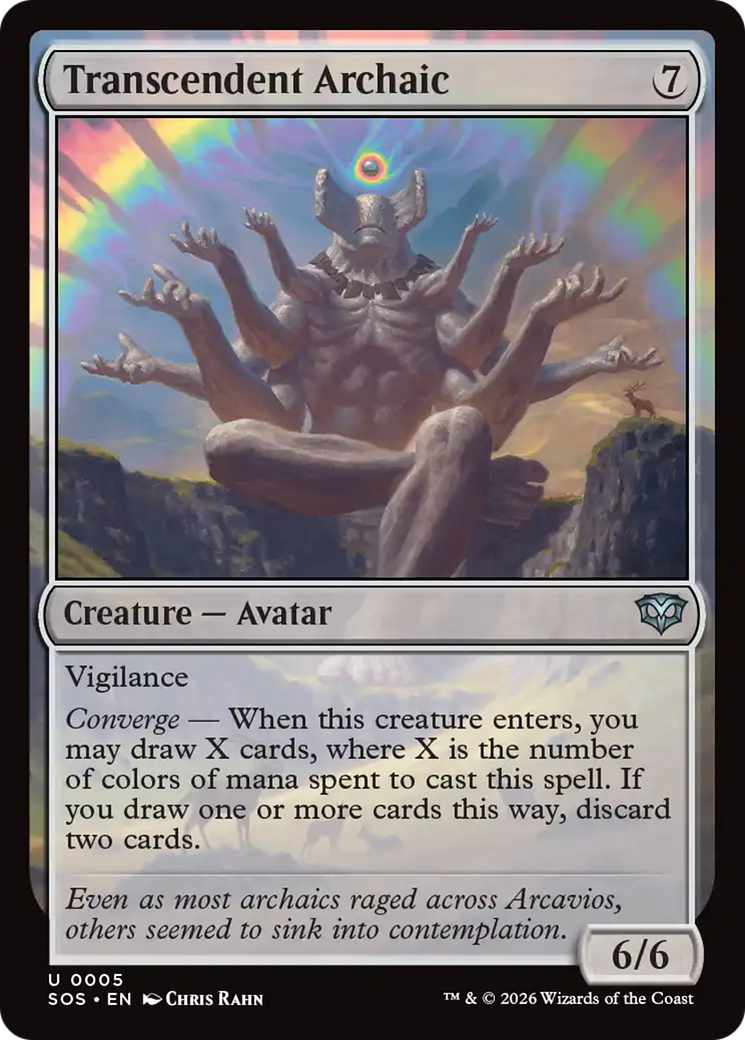Transcendent Archaic - Uncommon Creature — Avatar card from Secrets of Strixhaven