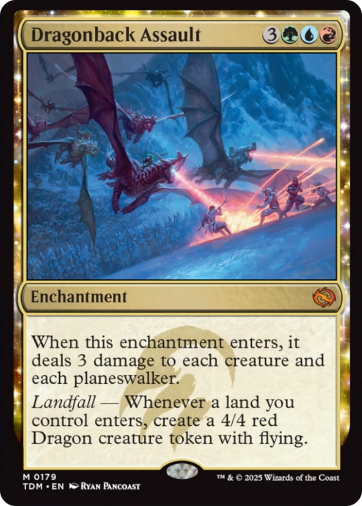 Dragonback Assault - Mythic Enchantment card from Tarkir: Dragonstorm