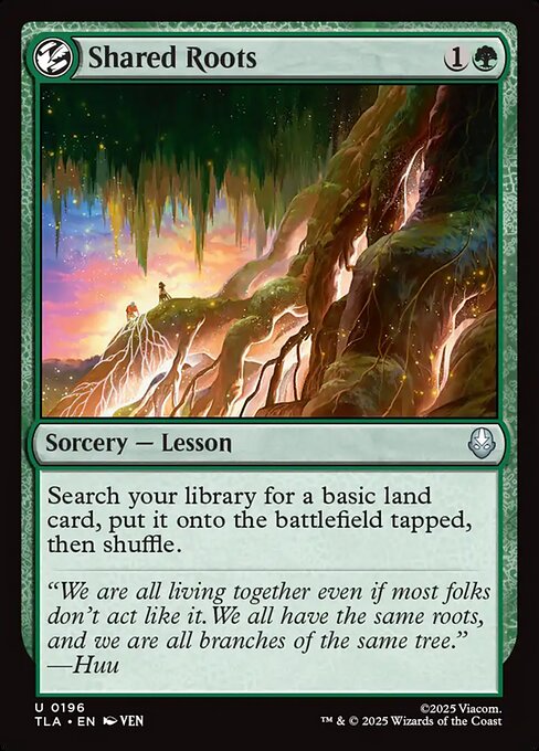 Shared Roots - Uncommon card from Avatar: The Last Airbender