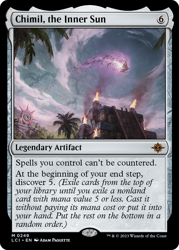 Chimil, the Inner Sun - Mythic Legendary Artifact card from The Lost Caverns of Ixalan