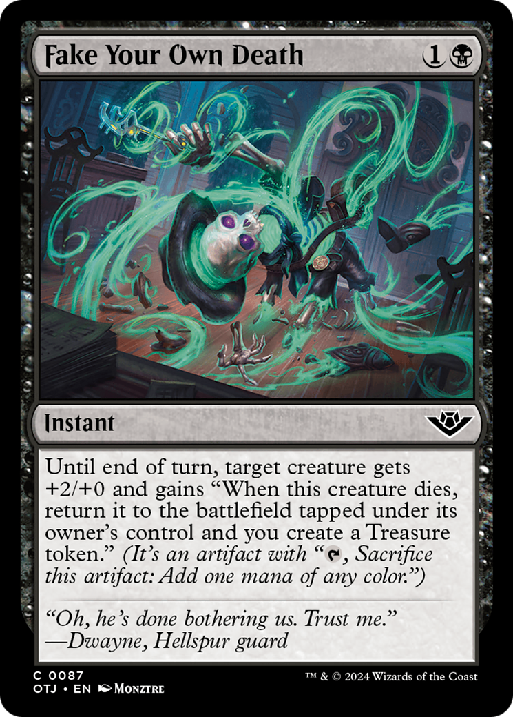 Fake Your Own Death - Common Instant card from Outlaws of Thunder Junction