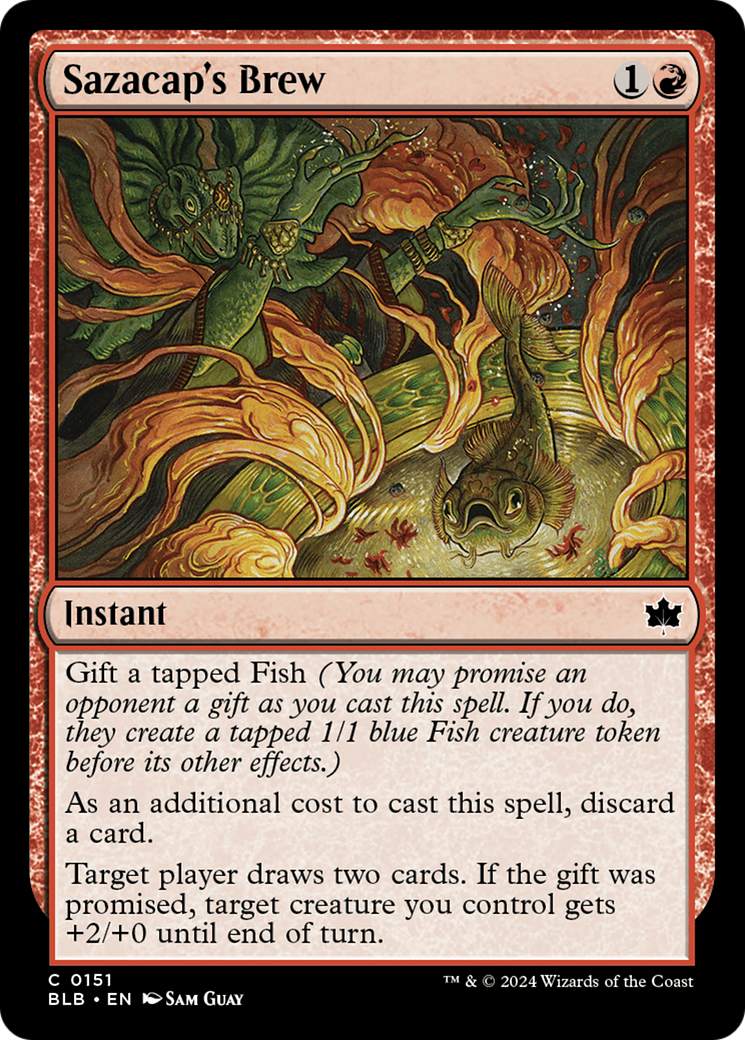 Sazacap's Brew - Common Instant card from Bloomburrow