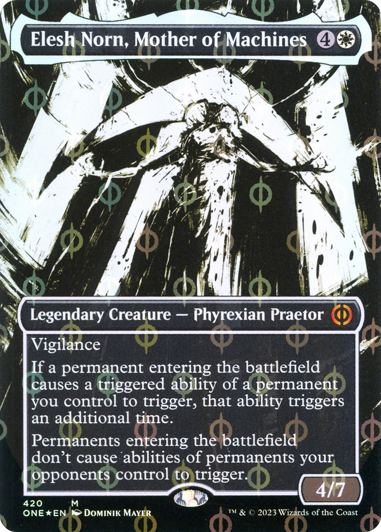 Elesh Norn, Mother of Machines - Mythic Legendary Creature — Phyrexian Praetor card from Phyrexia: All Will Be One