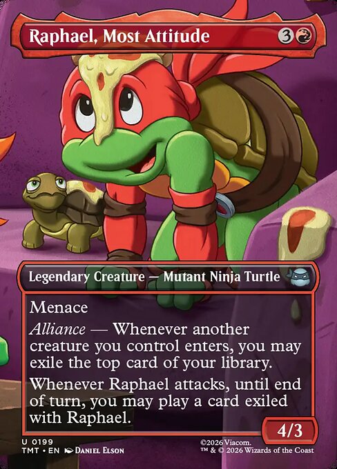 Raphael, Most Attitude - Uncommon card from Teenage Mutant Ninja Turtles