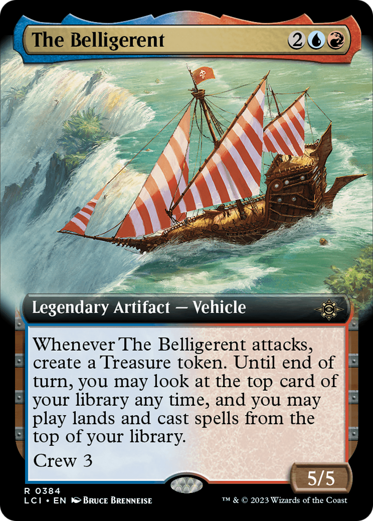 The Belligerent - Rare Legendary Artifact — Vehicle card from The Lost Caverns of Ixalan