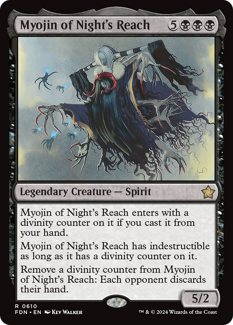 Myojin of Night's Reach - Rare Legendary Creature — Spirit card from Foundations