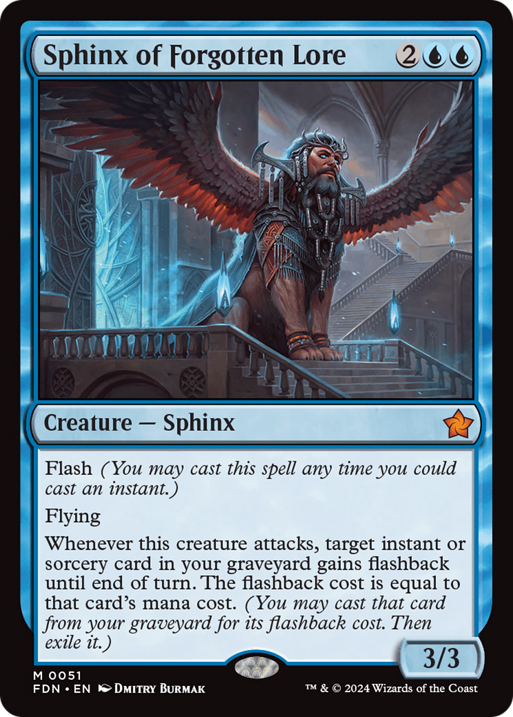 Sphinx of Forgotten Lore - Creature — Sphinx used in 100.0% of Artifice (Non-Green) sideboards