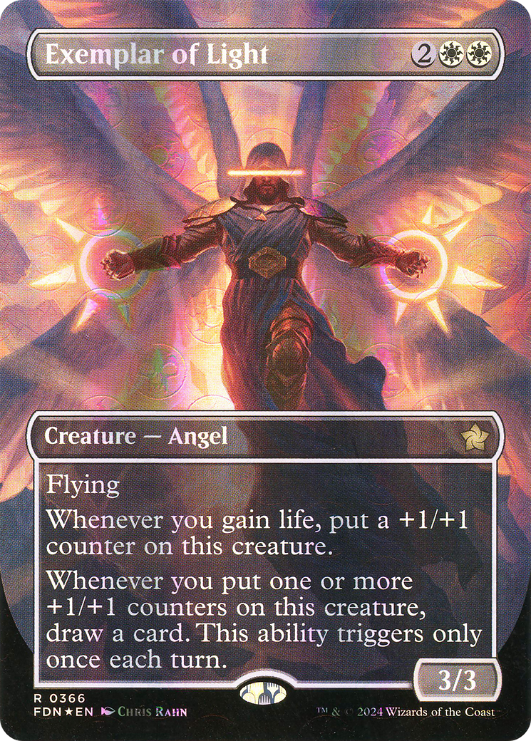 Exemplar of Light - Rare Creature — Angel card from Foundations