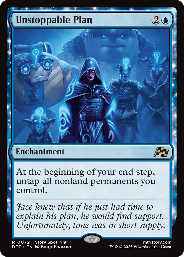 Unstoppable Plan - Rare Enchantment card from Aetherdrift