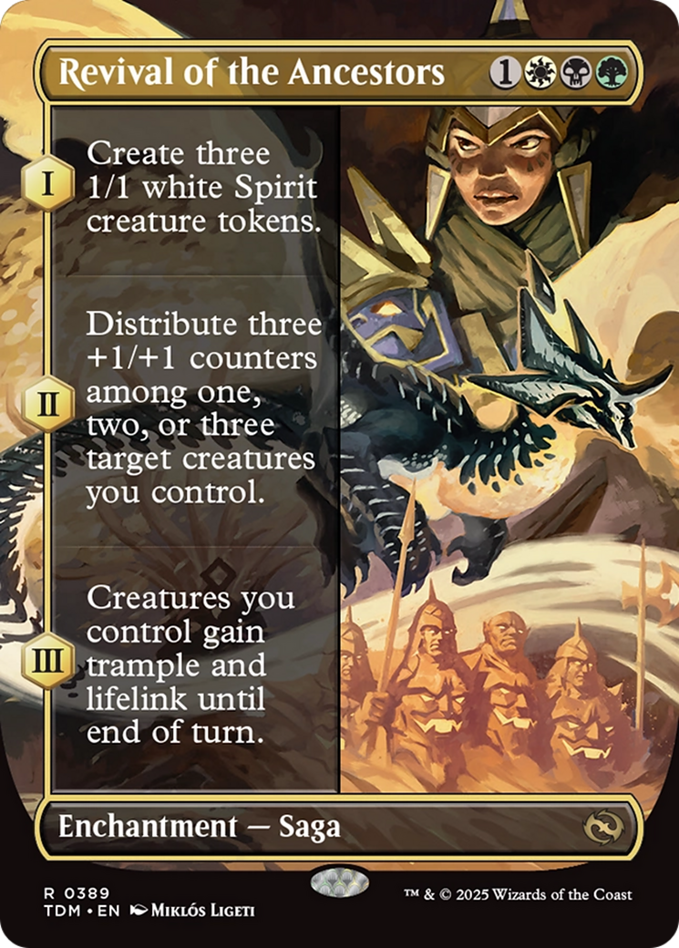 Revival of the Ancestors - Rare Enchantment — Saga card from Tarkir: Dragonstorm