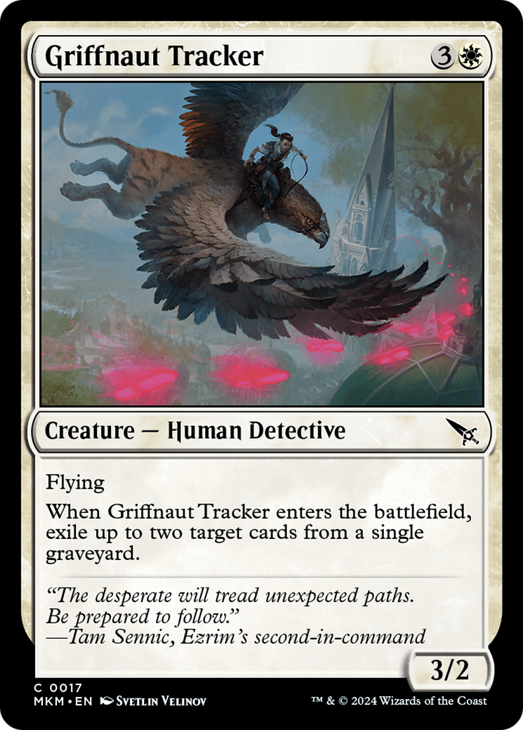 Griffnaut Tracker - Common Creature — Human Detective card from Murders at Karlov Manor