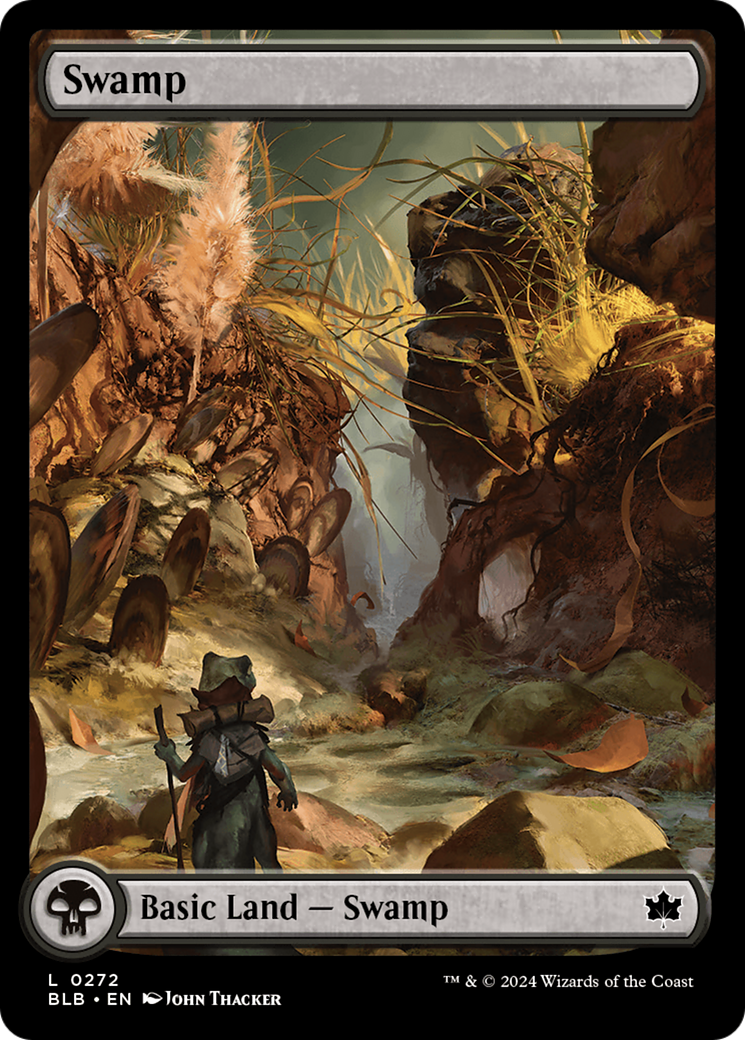 Swamp - Common Basic Land — Swamp card from Bloomburrow