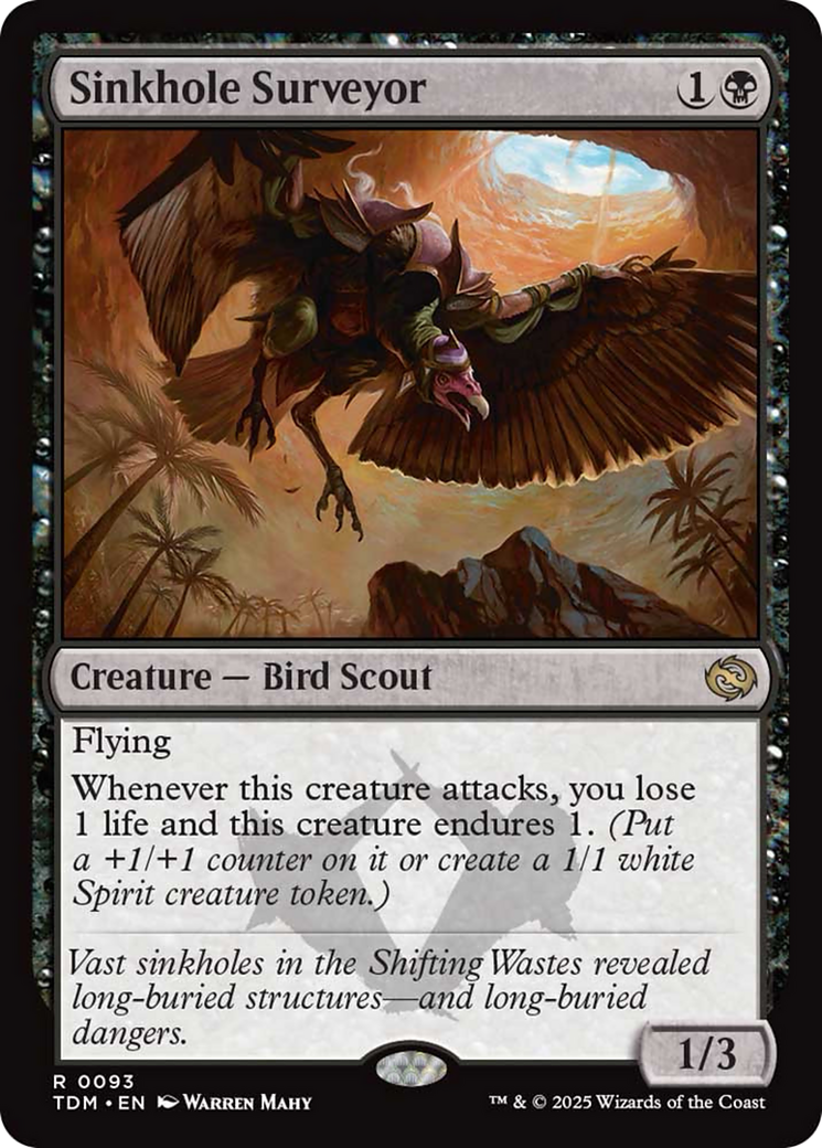 Sinkhole Surveyor - Rare Creature — Bird Scout card from Tarkir: Dragonstorm