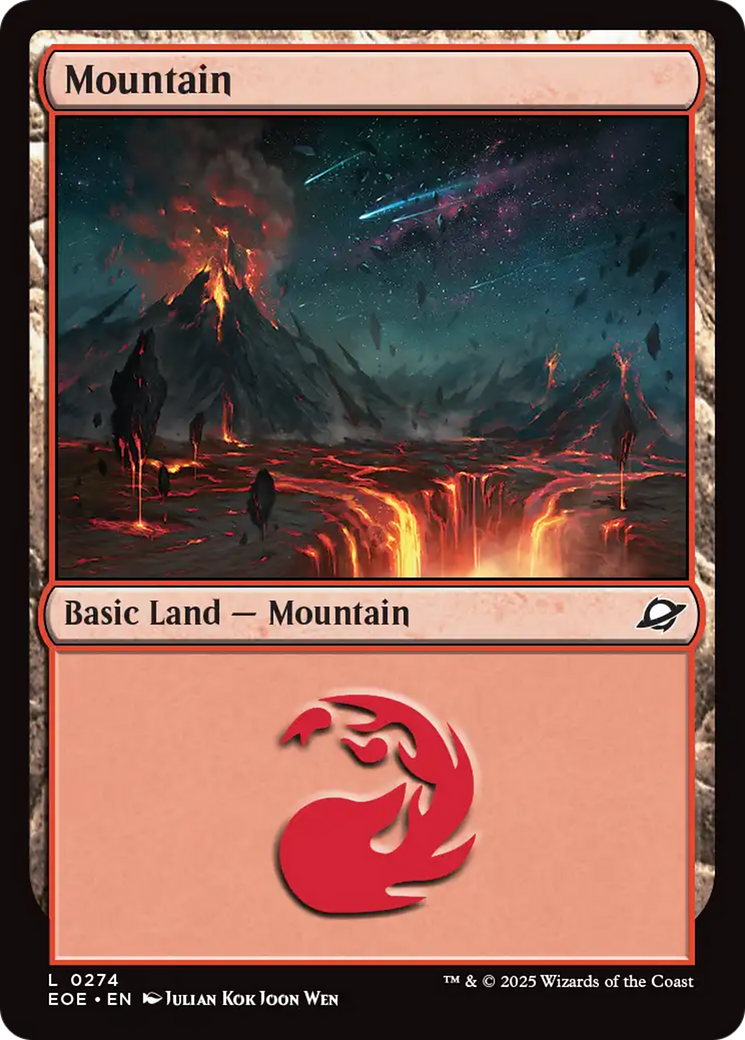 Mountain - Common Basic Land — Mountain card from Edge of Eternities