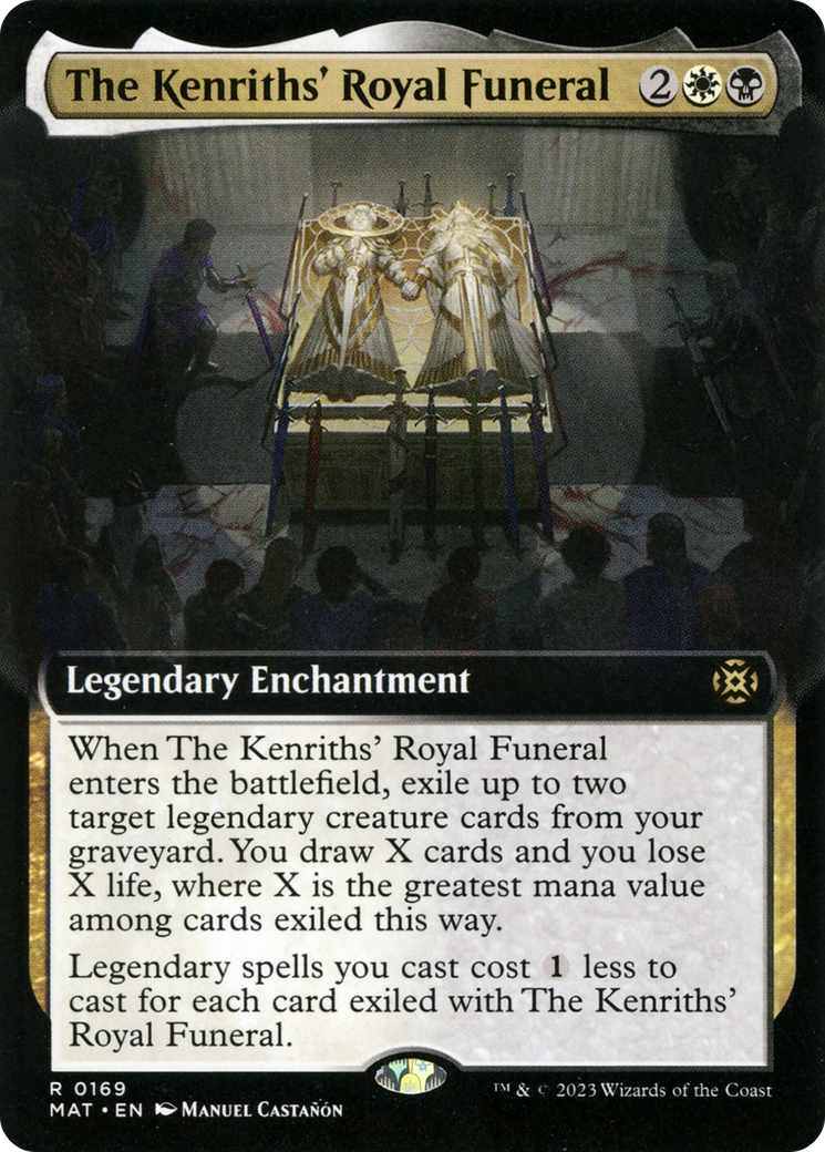 The Kenriths' Royal Funeral - Rare Legendary Enchantment card from March of the Machine: The Aftermath