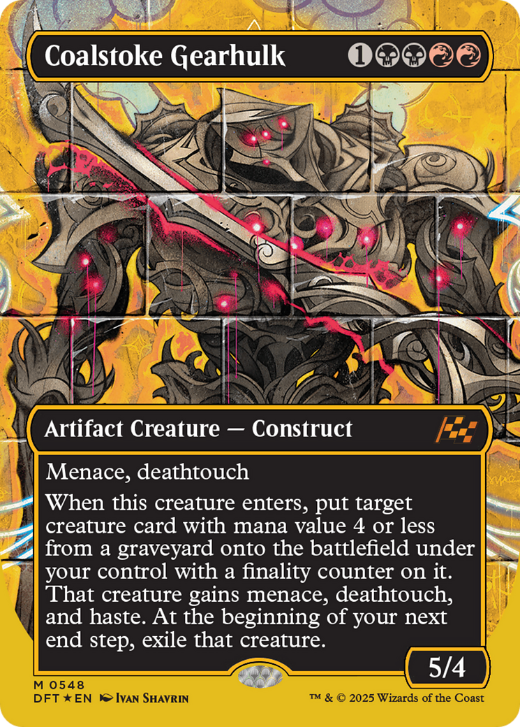 Coalstoke Gearhulk - Mythic Artifact Creature — Construct card from Aetherdrift