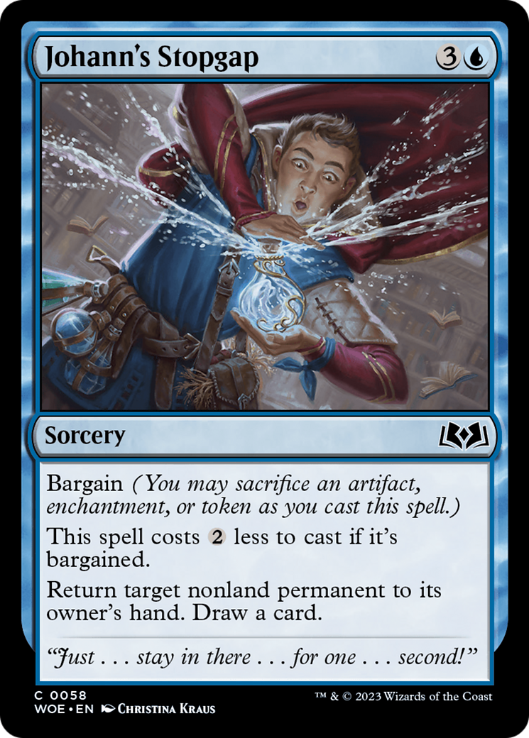 Johann's Stopgap - Common Sorcery card from Wilds of Eldraine