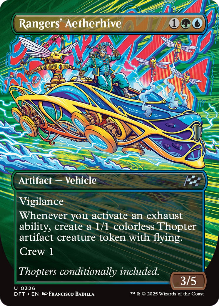 Rangers' Aetherhive - Uncommon Artifact — Vehicle card from Aetherdrift