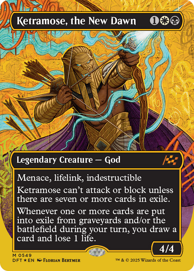 Ketramose, the New Dawn - Mythic Legendary Creature — God card from Aetherdrift