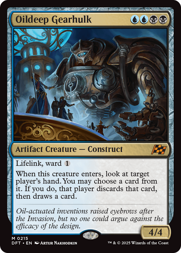Oildeep Gearhulk - Mythic Artifact Creature — Construct card from Aetherdrift