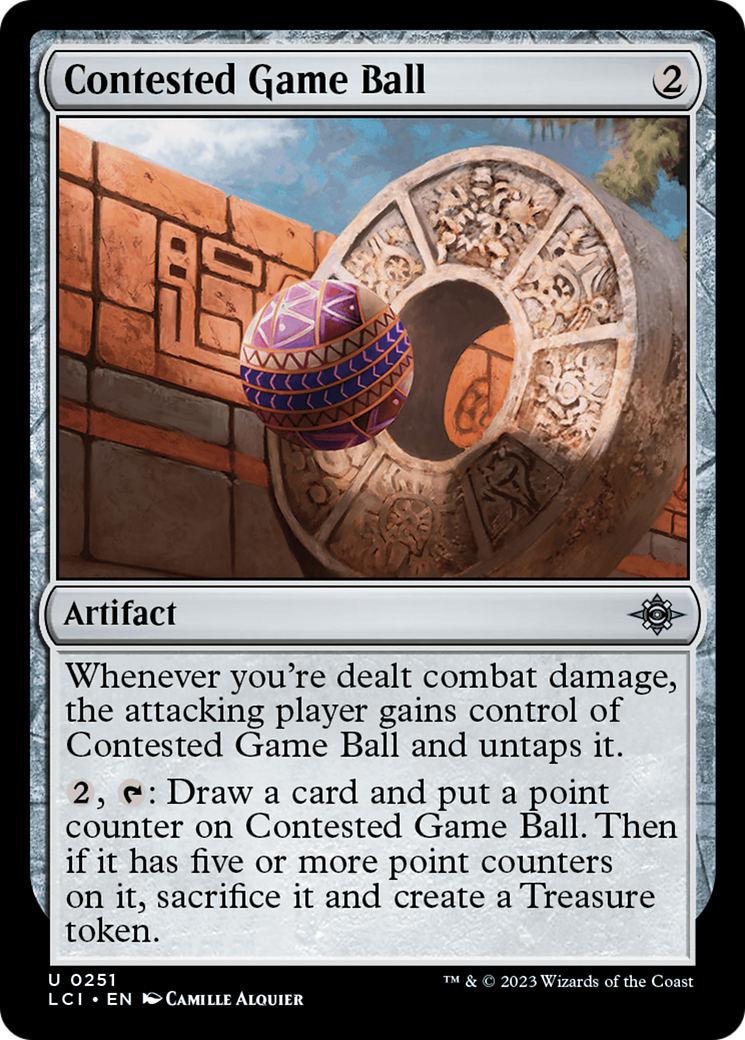Contested Game Ball - Uncommon Artifact card from The Lost Caverns of Ixalan