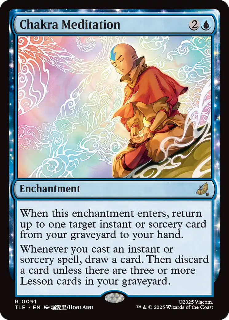 Chakra Meditation - Rare Enchantment card from Avatar: The Last Airbender Eternal