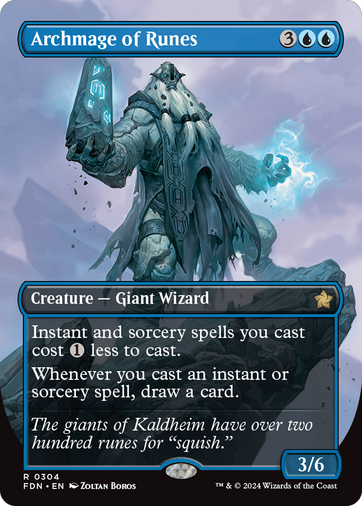 Archmage of Runes - Rare Creature — Giant Wizard card from Foundations