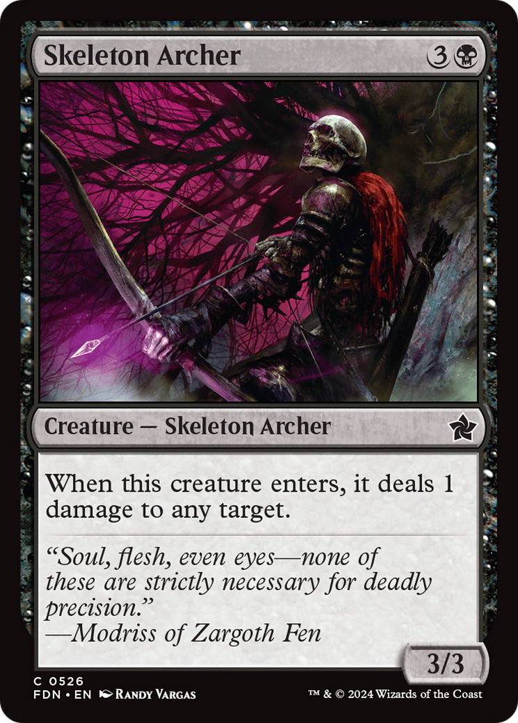 Skeleton Archer - Common Creature — Skeleton Archer card from Foundations