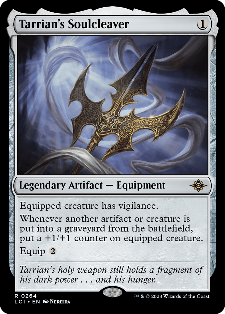 Tarrian's Soulcleaver - Rare Legendary Artifact — Equipment card from The Lost Caverns of Ixalan