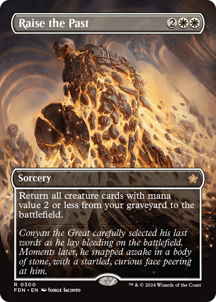 Raise the Past - Rare Sorcery card from Foundations