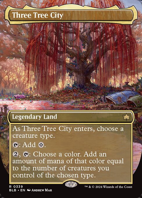 Three Tree City - Rare card from Bloomburrow