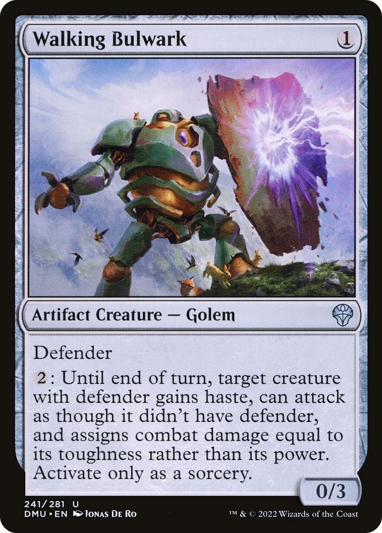 Walking Bulwark - Uncommon Artifact Creature — Golem card from Dominaria United