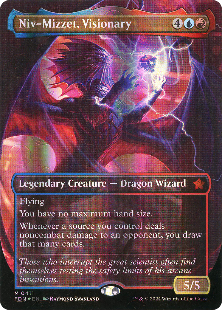 Niv-Mizzet, Visionary - Mythic Legendary Creature — Dragon Wizard card from Foundations